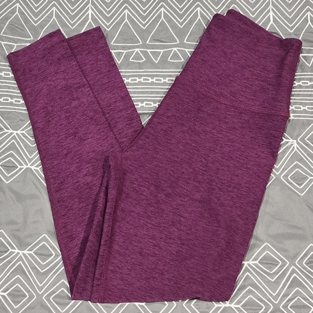 Beyond Yoga High Waisted Leggings In Heather Magenta Size Small - Picture 1 of 8